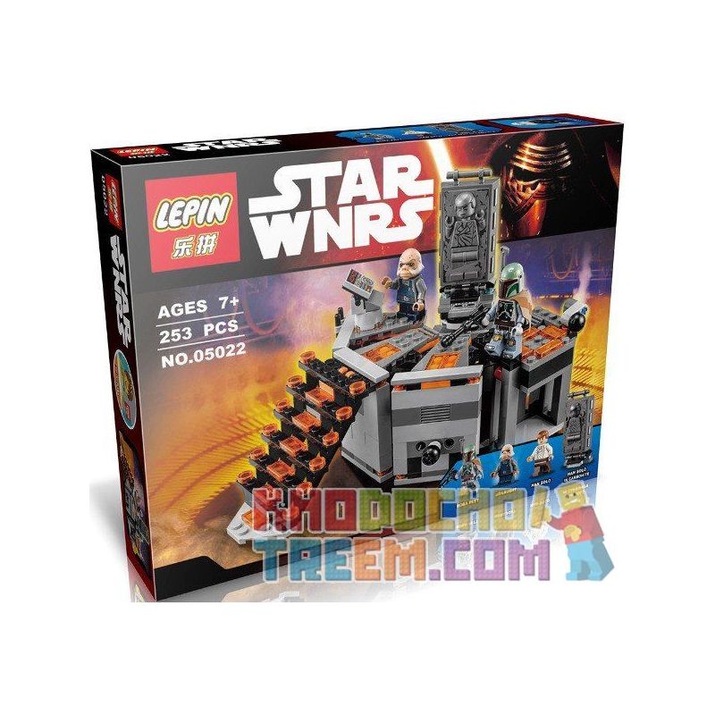NOT Lego CARBON-FREEZING CHAMBER 75137 LEPIN 05022 xếp lắp ráp ghép mô hình BUỒNG ĐÔNG LẠNH CARBON Star Wars Chiến Tranh Giữa Các Vì Sao 231 khối