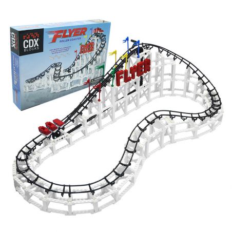 CDX 003 non  NHẢY TÀU LƯỢN SIÊU TỐC bộ đồ chơi xếp lắp ráp ghép mô hình FLYER ROLLER COASTER 524 khối
