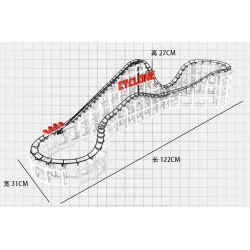 CDX 001 non  CƠN LỐC TÀU LƯỢN SIÊU TỐC bộ đồ chơi xếp lắp ráp ghép mô hình CYCLONE ROLLER COASTER 889 khối CDX 001 non  CƠN LỐC TÀU LƯỢN SIÊU TỐC bộ đồ chơi xếp lắp ráp ghép mô hình CYCLONE ROLLER COASTER 889 khối