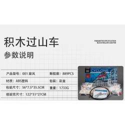 CDX 001 non  CƠN LỐC TÀU LƯỢN SIÊU TỐC bộ đồ chơi xếp lắp ráp ghép mô hình CYCLONE ROLLER COASTER 889 khối CDX 001 non  CƠN LỐC TÀU LƯỢN SIÊU TỐC bộ đồ chơi xếp lắp ráp ghép mô hình CYCLONE ROLLER COASTER 889 khối