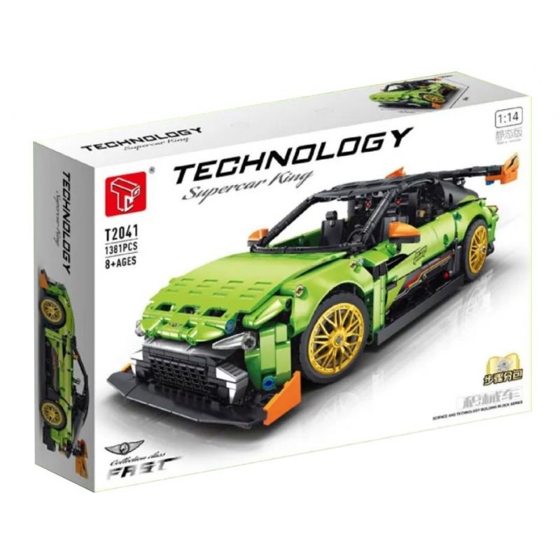 TA GAOLE T2041 2041 non  THẦN MẶT TRỜI GREEN GOBLIN ROADSTER tỷ lệ 1:14 bộ đồ chơi xếp lắp ráp ghép mô hình  TECHNOLOGY SUPER RACING Kỹ Thuật Công Nghệ Cao Mô Hình Phương Tiện 1381 khối