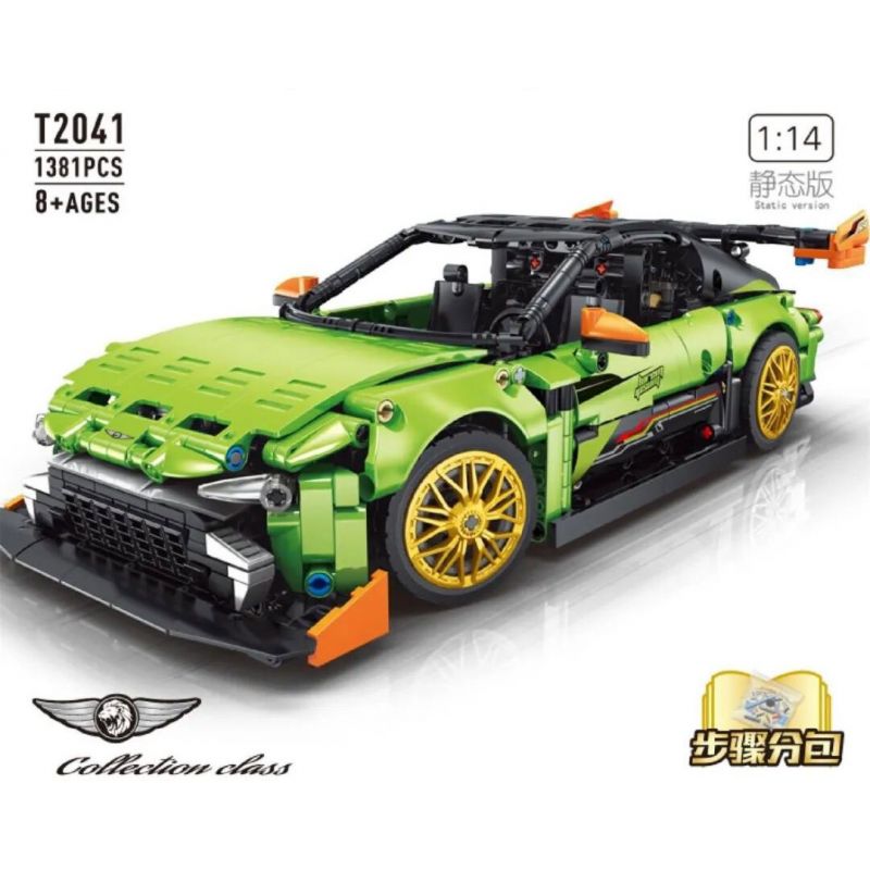 TA GAOLE T2041 2041 non  THẦN MẶT TRỜI GREEN GOBLIN ROADSTER tỷ lệ 1:14 bộ đồ chơi xếp lắp ráp ghép mô hình  TECHNOLOGY SUPER RACING Kỹ Thuật Công Nghệ Cao Mô Hình Phương Tiện 1381 khối