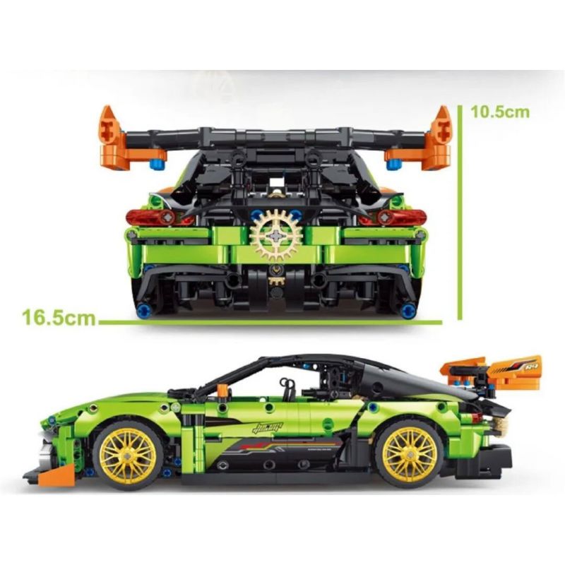 TA GAOLE T2041 2041 non  THẦN MẶT TRỜI GREEN GOBLIN ROADSTER tỷ lệ 1:14 bộ đồ chơi xếp lắp ráp ghép mô hình  TECHNOLOGY SUPER RACING Kỹ Thuật Công Nghệ Cao Mô Hình Phương Tiện 1381 khối