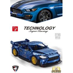 TA GAOLE T2040 2040 non  XE HƠI MUSTANG MỸ tỷ lệ 1:14 bộ đồ chơi xếp lắp ráp ghép mô hình  TECHNOLOGY SUPER RACING Kỹ Thuật Công Nghệ Cao Mô Hình Phương Tiện 1360 khối