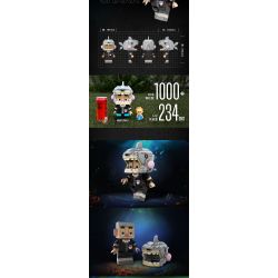 CHEESE JELLY BEANS 860936 non  MŨI CÁ MẬP bộ đồ chơi xếp lắp ráp ghép mô hình 1000 khối