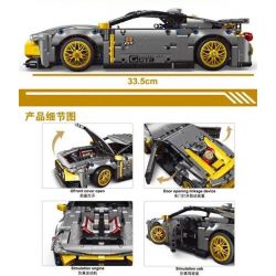 TA GAOLE T2039 2039 non  THẦN CHIẾN TRANH GTR CỦA NHẬT BẢN tỷ lệ 1:14 bộ đồ chơi xếp lắp ráp ghép mô hình  TECHNOLOGY SUPER RACING Kỹ Thuật Công Nghệ Cao Mô Hình Phương Tiện 1324 khối