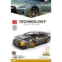 TA GAOLE T2039 2039 non  THẦN CHIẾN TRANH GTR CỦA NHẬT BẢN tỷ lệ 1:14 bộ đồ chơi xếp lắp ráp ghép mô hình  TECHNOLOGY SUPER RACING Kỹ Thuật Công Nghệ Cao Mô Hình Phương Tiện 1324 khối