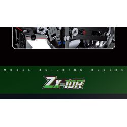 JIESTAR 91023 non  KAWASAKI NINJA ZX-10R tỷ lệ 1:14 bộ đồ chơi xếp lắp ráp ghép mô hình  Kỹ Thuật Công Nghệ Cao Mô Hình Phương Tiện 867 khối