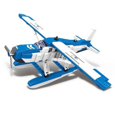 MINGDI K0260 0260 non  LOẠI THỦY PHI CƠ NỔI bộ đồ chơi xếp lắp ráp ghép mô hình Military Army Quân Sự Bộ Đội 401 khối