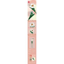 MouldKing 24008 Mould King 24008 non  HOA THUỶ TIÊN VÀNG bộ đồ chơi xếp lắp ráp ghép mô hình Flowers FLOWER WORLD NARCISSUS 122 khối