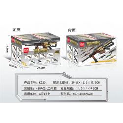 MINGDI K220 non  8 LOẠI SÚNG BẮN TỈA bộ đồ chơi xếp lắp ráp ghép mô hình Military Army Quân Sự Bộ Đội 451 khối