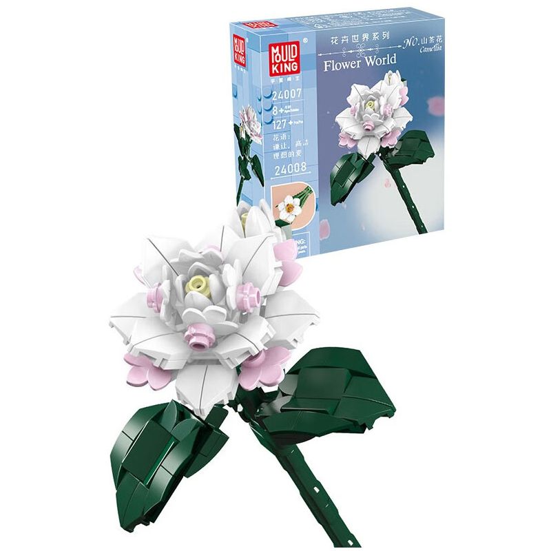 MouldKing 24007 Mould King 24007 non Lego HOA TRÀ bộ đồ chơi xếp lắp ráp ghép mô hình Flowers FLOWER WORLD CAMELLIA 127 khối