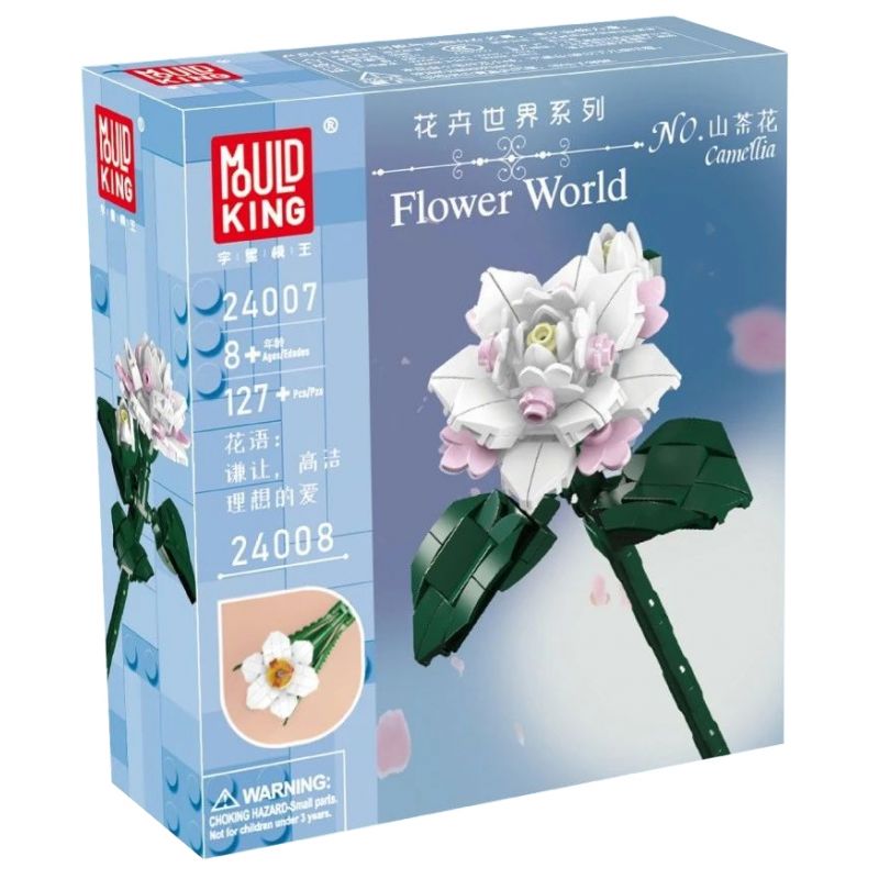 MouldKing 24007 Mould King 24007 non  HOA TRÀ bộ đồ chơi xếp lắp ráp ghép mô hình Flowers FLOWER WORLD CAMELLIA 127 khối