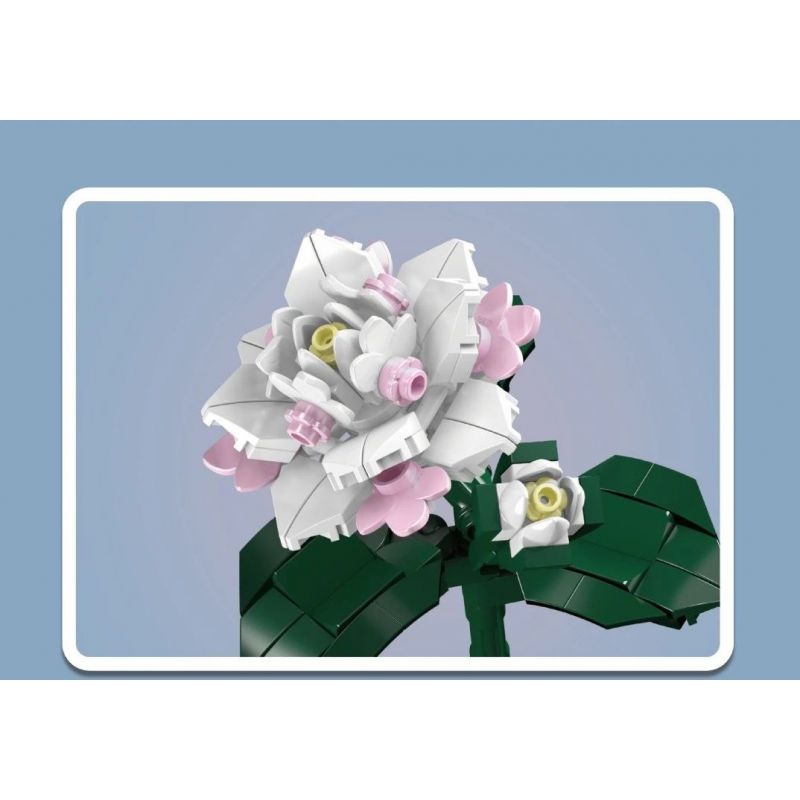 MouldKing 24007 Mould King 24007 non  HOA TRÀ bộ đồ chơi xếp lắp ráp ghép mô hình Flowers FLOWER WORLD CAMELLIA 127 khối