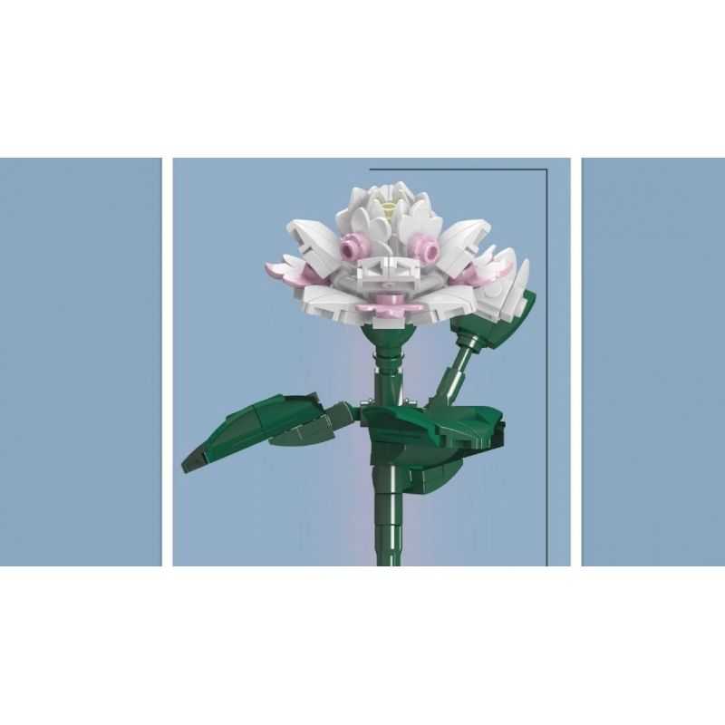 MouldKing 24007 Mould King 24007 non  HOA TRÀ bộ đồ chơi xếp lắp ráp ghép mô hình Flowers FLOWER WORLD CAMELLIA 127 khối