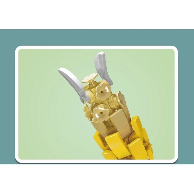 MouldKing 24006 Mould King 24006 non  NỤ VÀNG bộ đồ chơi xếp lắp ráp ghép mô hình Flowers FLOWER WORLD LOLLIPOP PLANT Hoa 120 khối