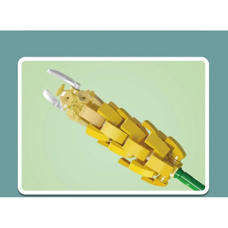 MouldKing 24006 Mould King 24006 non  NỤ VÀNG bộ đồ chơi xếp lắp ráp ghép mô hình Flowers FLOWER WORLD LOLLIPOP PLANT Hoa 120 khối