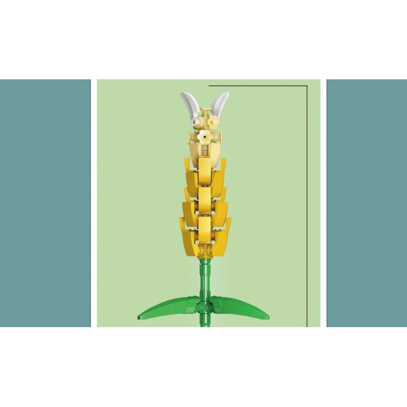 MouldKing 24006 Mould King 24006 non  NỤ VÀNG bộ đồ chơi xếp lắp ráp ghép mô hình Flowers FLOWER WORLD LOLLIPOP PLANT Hoa 120 khối