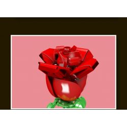 MouldKing 24005 Mould King 24005 non  HOA HỒNG bộ đồ chơi xếp lắp ráp ghép mô hình Flowers FLOWER WORLD ROSE 131 khối