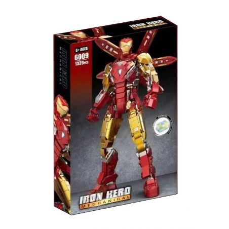 6201 拓乐 6009 non  NGƯỜI SẮT MK85 bộ đồ chơi xếp lắp ráp ghép mô hình Marvel Super Heroes IRON HERO Siêu Anh Hùng Marvel 1339 khối