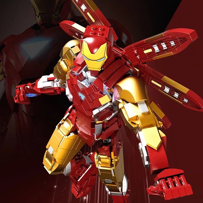 6201 拓乐 6009 non  NGƯỜI SẮT MK85 bộ đồ chơi xếp lắp ráp ghép mô hình Marvel Super Heroes IRON HERO Siêu Anh Hùng Marvel 1339 khối