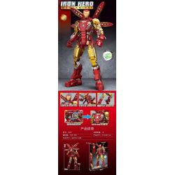 6201 拓乐 6009 non  NGƯỜI SẮT MK85 bộ đồ chơi xếp lắp ráp ghép mô hình Marvel Super Heroes IRON HERO Siêu Anh Hùng Marvel 1339 khối