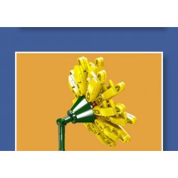 MouldKing 24003 Mould King 24003 non  HOA ĐỒNG TIỀN bộ đồ chơi xếp lắp ráp ghép mô hình Flowers FLOWER WORLD BARBERTON DAISY 180 khối