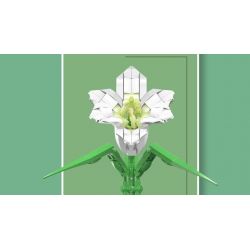 MouldKing 24001 Mould King 24001 non  HOA LOA KÈN bộ đồ chơi xếp lắp ráp ghép mô hình Flowers FLOWER WORLD LILY 178 khối