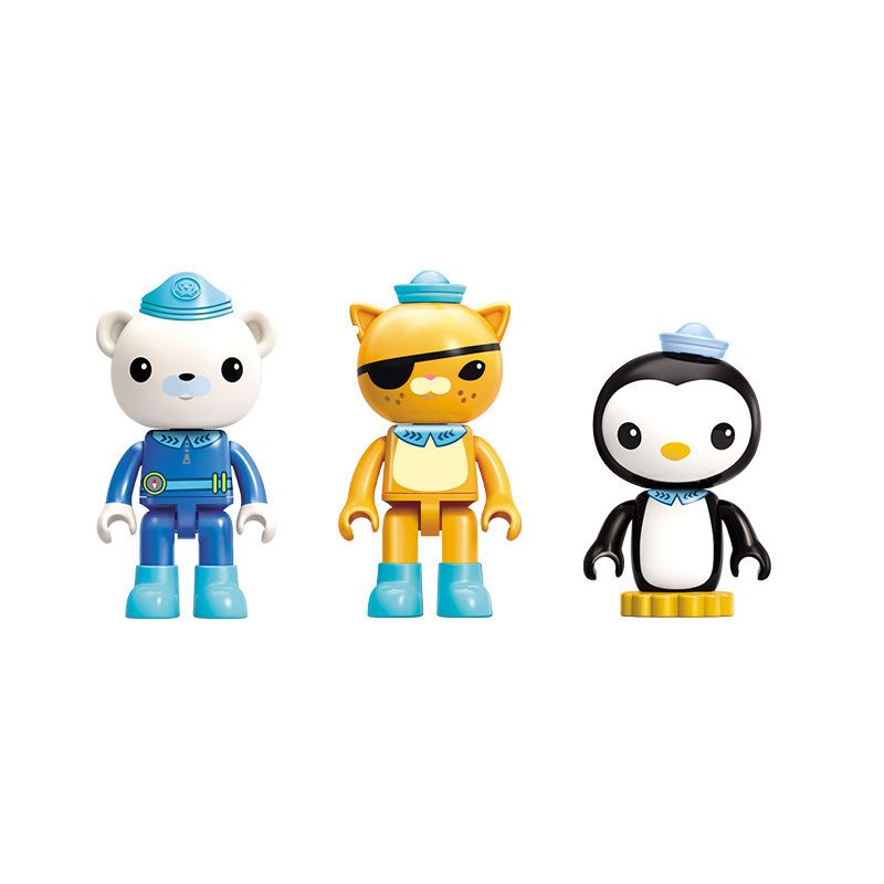 Enlighten 3717 Qman 3717 non  BỘ TÀU CỔ ĐIỂN bộ đồ chơi xếp lắp ráp ghép mô hình Octonauts Thám Hiểm Đại Dương 517 khối