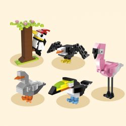 TUDAO TD-DWKPFQ1H DWKPFQ1H TDDWKPFQ1H non  KHOA HỌC ĐỘNG VẬT VÀ CHIM bộ đồ chơi xếp lắp ráp ghép mô hình Creator Sáng Tạo