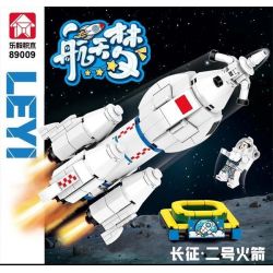 LE YI 89009 non  TÊN LỬA TRƯỜNG CHINH 2 bộ đồ chơi xếp lắp ráp ghép mô hình 346 khối