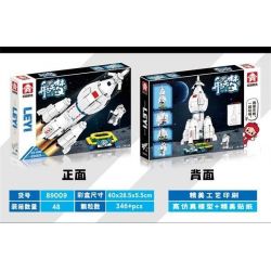 LE YI 89009 non  TÊN LỬA TRƯỜNG CHINH 2 bộ đồ chơi xếp lắp ráp ghép mô hình 346 khối