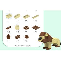 TUDAO TD-PS-002 PS-002 -002 TDPS-002 non  ĐỒNG CỎ KHOA HỌC ĐỘNG VẬT bộ đồ chơi xếp lắp ráp ghép mô hình Creator Sáng Tạo