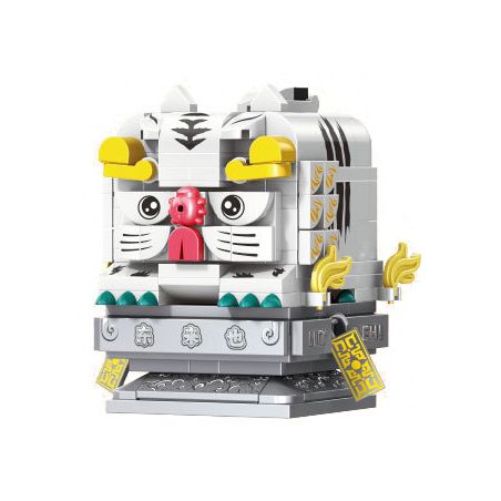 SEMBO 608052 non  HÃY ĐỂ NHỮNG ĐIỀU TỐT ĐẸP XẢY RA HỘP XỔ SỐ BẠCH HỔ bộ đồ chơi xếp lắp ráp ghép mô hình Creator Sáng Tạo 197 khối