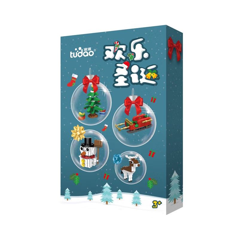 TUDAO TD-PS-003-SDLE PS-003-SDLE -003-SDLE TDPS-003-SDLE non Lego GIÁNG SINH VUI VẺ bộ đồ chơi xếp lắp ráp ghép mô hình Christmas