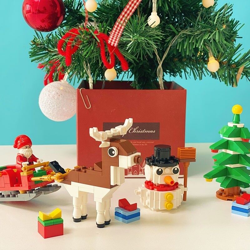 TUDAO TD-PS-003-SDLE PS-003-SDLE -003-SDLE TDPS-003-SDLE non  GIÁNG SINH VUI VẺ bộ đồ chơi xếp lắp ráp ghép mô hình Christmas