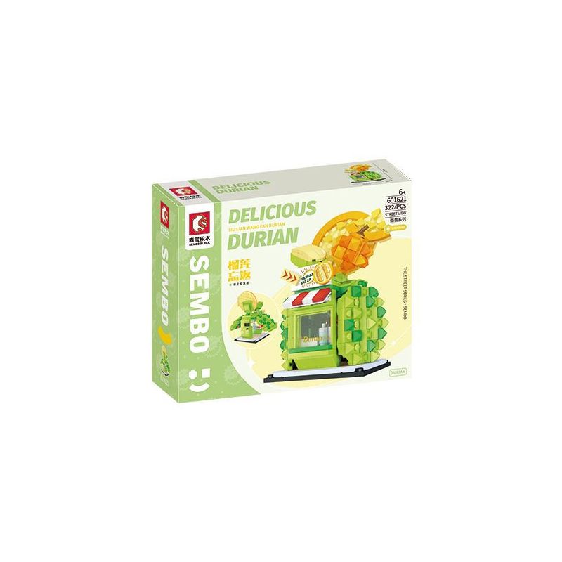 SEMBO 601621 non  VUA TRÁI CÂY SẦU RIÊNG HOUSE bộ đồ chơi xếp lắp ráp ghép mô hình Creator Sáng Tạo 322 khối