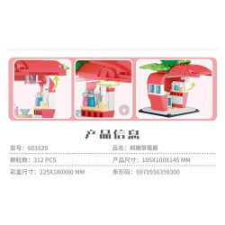 SEMBO 601620 non  NHÀ DÂU ?​TƯƠI bộ đồ chơi xếp lắp ráp ghép mô hình Creator Sáng Tạo 312 khối