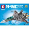 SEMBO 202189 non  MÁY BAY TÁC CHIẾN ĐIỆN TỬ MỚI J-16D bộ đồ chơi xếp lắp ráp ghép mô hình Military Army J-16D NEW ELECTRONIC WARFARE Quân Sự Bộ Đội 889 khối