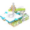 TUDAO TD-WHC non  ROBOT VẼ THƯỚC WANHUA bộ đồ chơi xếp lắp ráp ghép mô hình  Kỹ Thuật Công Nghệ Cao Mô Hình Phương Tiện 120 khối