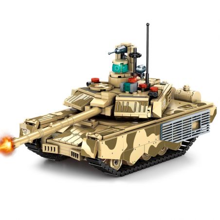SEMBO 207004 non  XE TĂNG T90S bộ đồ chơi xếp lắp ráp ghép mô hình Military Army SURVIVAL WARFARE T90S TANK Quân Sự Bộ Đội 710 khối