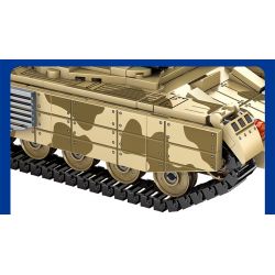 SEMBO 207004 non  XE TĂNG T90S bộ đồ chơi xếp lắp ráp ghép mô hình Military Army SURVIVAL WARFARE T90S TANK Quân Sự Bộ Đội 710 khối