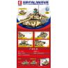 SEMBO 207004 non  XE TĂNG T90S bộ đồ chơi xếp lắp ráp ghép mô hình Military Army SURVIVAL WARFARE T90S TANK Quân Sự Bộ Đội 710 khối