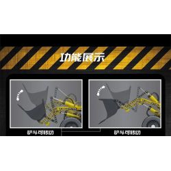 MouldKing 17026 Mould King 17026 non  MÁY XÚC LẬT THỦY TĨNH LIEBHERR L550 KHÍ NÉN bộ đồ chơi xếp lắp ráp ghép mô hình  PNEUMATIC LOADER L550 Kỹ Thuật Công Nghệ Cao Mô Hình Phương Tiện 1803 khối