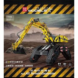 MouldKing 17018 Mould King 17018 non  MÁY XÚC MỌI ĐỊA HÌNH bộ đồ chơi xếp lắp ráp ghép mô hình  ALL TERRAIN EXCAVATOR Kỹ Thuật Công Nghệ Cao Mô Hình Phương Tiện 2237 khối