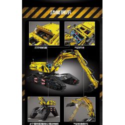 MouldKing 17018 Mould King 17018 non  MÁY XÚC MỌI ĐỊA HÌNH bộ đồ chơi xếp lắp ráp ghép mô hình  ALL TERRAIN EXCAVATOR Kỹ Thuật Công Nghệ Cao Mô Hình Phương Tiện 2237 khối