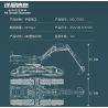 MouldKing 17018 Mould King 17018 non  MÁY XÚC MỌI ĐỊA HÌNH bộ đồ chơi xếp lắp ráp ghép mô hình  ALL TERRAIN EXCAVATOR Kỹ Thuật Công Nghệ Cao Mô Hình Phương Tiện 2237 khối