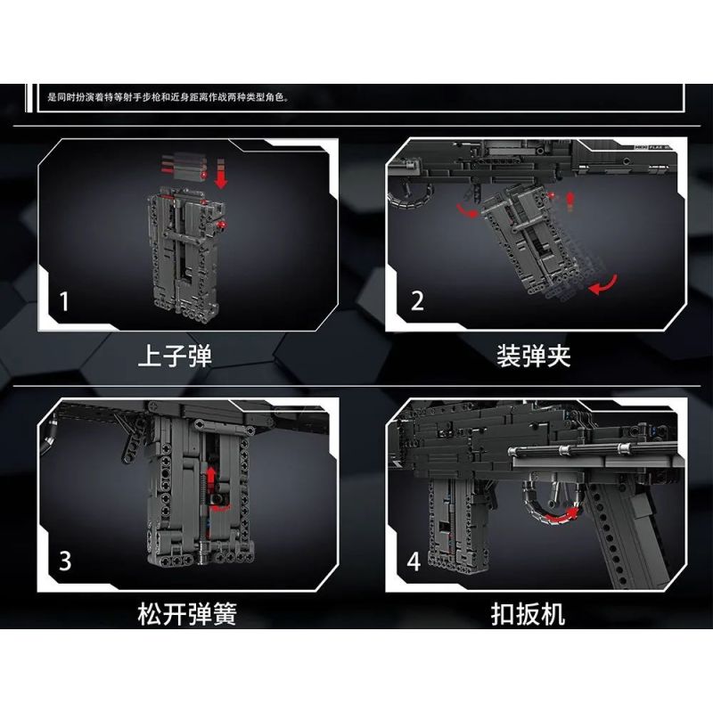 MouldKing 14026 Mould King 14026 non  SÚNG TRƯỜNG CHIẾN ĐẤU MK14 bộ đồ chơi xếp lắp ráp ghép mô hình  MK14 BATTLE RIFLE Kỹ Thuật Công Nghệ Cao Mô Hình Phương Tiện 1606 khối