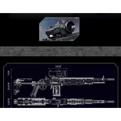 MouldKing 14026 Mould King 14026 non  SÚNG TRƯỜNG CHIẾN ĐẤU MK14 bộ đồ chơi xếp lắp ráp ghép mô hình  MK14 BATTLE RIFLE Kỹ Thuật Công Nghệ Cao Mô Hình Phương Tiện 1606 khối
