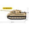 SEMBO 207006 non  XE TĂNG HẠNG NẶNG HỔ bộ đồ chơi xếp lắp ráp ghép mô hình Military Army SURVIVAL WARFARE PANZERKAMPFWAGEN AUSF.E TIGER Quân Sự Bộ Đội 597 khối